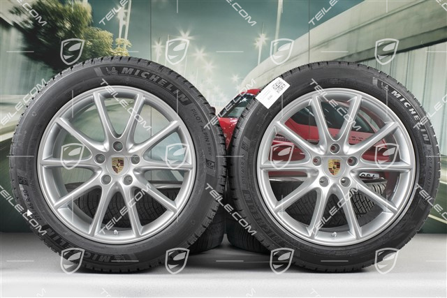 20-inch Cayenne COUPE Design winter wheel set, rims 9J x 20 ET50 + 10,5J x 20 ET55 + NEW Michelin winter tyres 275/45 R20 + 305/40 R20, with TPMS