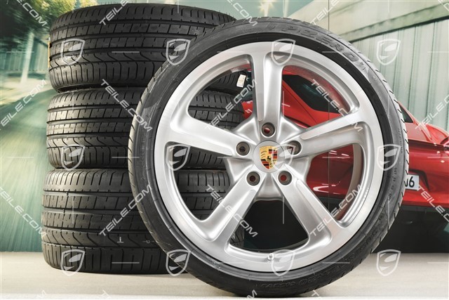 20" SportTechno Sommerräder Satz, 9J x 20 ET51 + 11,5J x 20 ET68 + NEUE Pirelli P-Zero Reifen 245/35 ZR20 + 305/30 ZR20