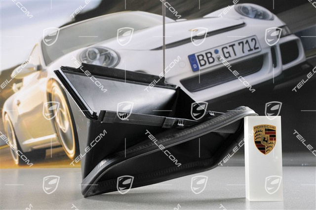 Air duct below intercooler, satin black, R Air duct below intercooler, satin black, R