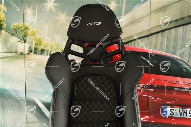 GT3 Schalensitz, Carbon, schwarz/silber, R