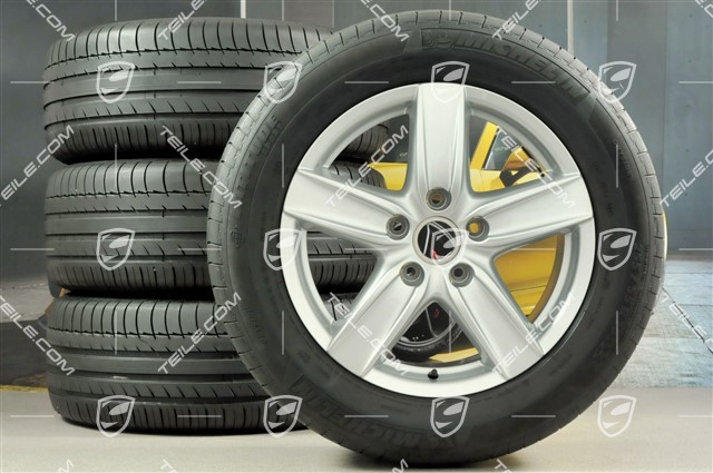 18-inch Cayenne S III summer wheel set, wheels 8J x 18 ET53 + summer tyres 255/55 R18