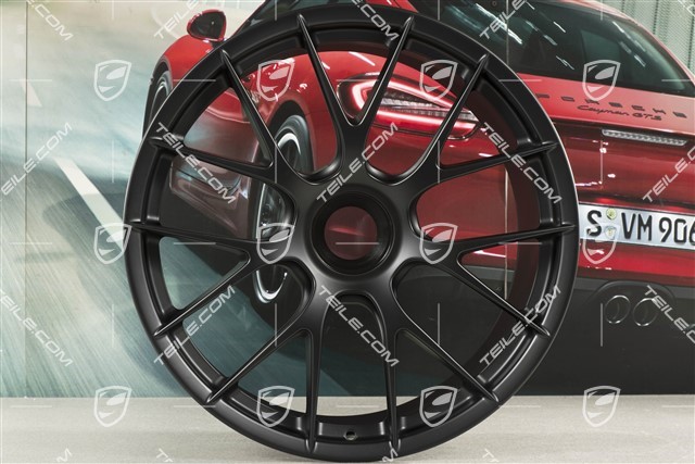 20"+21" GT2RS/GT3RS Magnesium Radsatz, Felgen 9,5 J x 20 ET50 + 12,5 J x 21 ET48, Schwarz seidenglanz