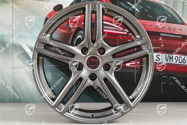 20" Felgensatz Turbo, 10,5J x 20 ET71 + 9,5J x 20 ET71, für Winterbetrieb, Platinum seidenmatt