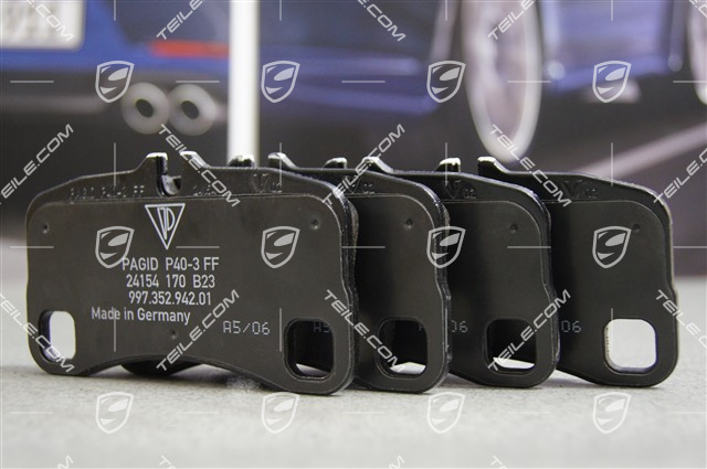 Jeu De Plaquettes De Frein Porsche Original Pour 997 GT3/GT3RS Et GT2/GT2RS - Neuf, Référence 997.352.947.90