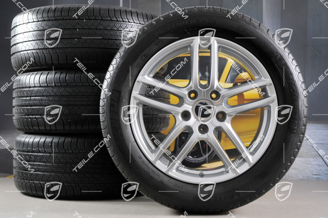 19-inch all season wheels set "Cayenne Turbo IV" facelift 2014->, alloy rims 8,5J x 19 ET59 + Michelin Latitude Tour HP all-season tyres 265/50 R19, with TPM