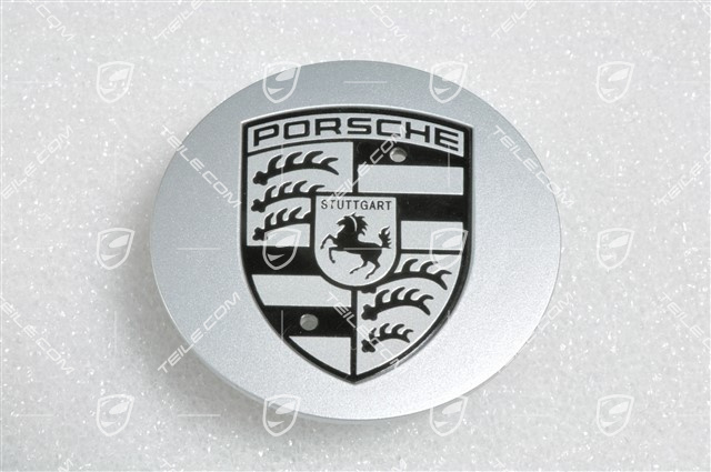Hub cap, round, convex, for Cayenne S 18" wheels
