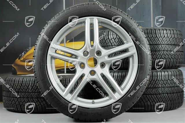 20-inch winter wheels set "Panamera Turbo", rims 9,5 J x 20 ET71 + 10,5 J x 20 ET71 + NEW Michelin Pilot Alpin 4 winter tires 275/40 R20 + 315/35 R20