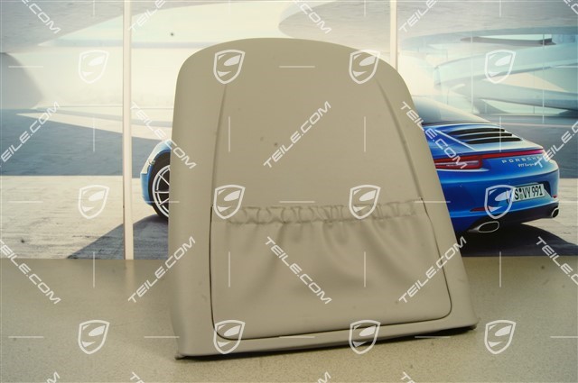 Cover, backrest shell, steel grey, L=R