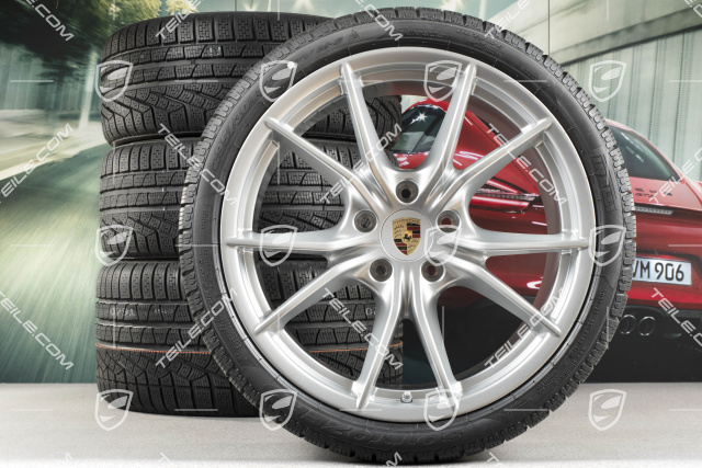 20-inch winter wheels set Carrera S (IV), rims 8,5J x 20 ET49 + 11J x 20 ET56 + Pirelli Sottozero II winter tyres 245/35 R20 + 295/30 R20