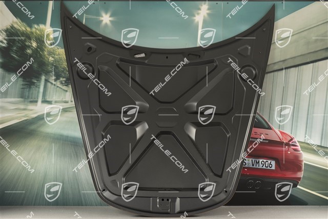 Kofferraumdeckel / Haube vorne, Carbon, Turbo S Exclusive Series, Goldgelb Metallic