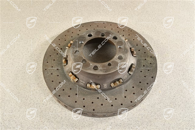 Brake disc, PCCB, GT2RS / GT3RS, minimally damaged on the edge, R