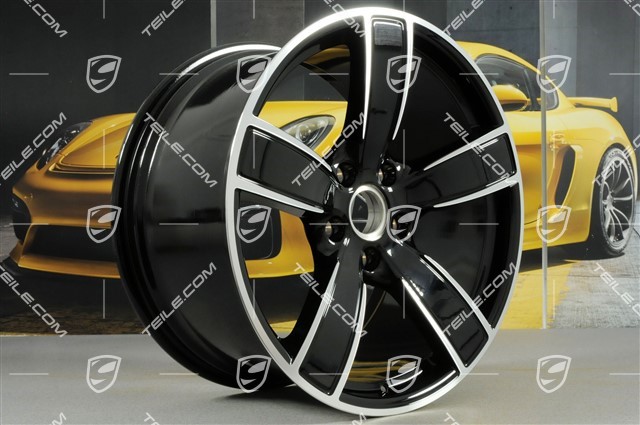 20" Felgensatz Carrera Sport, 8,5J x 20 ET57 + 10,5J x 20 ET51, schwarz hochglanz