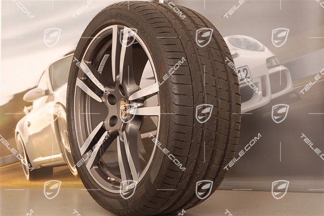21-inch Turbo II summer wheel set, wheels 10J x 21 ET 50 + NEW summer tyres 295/35 R 21 107Y XL, with TPMS