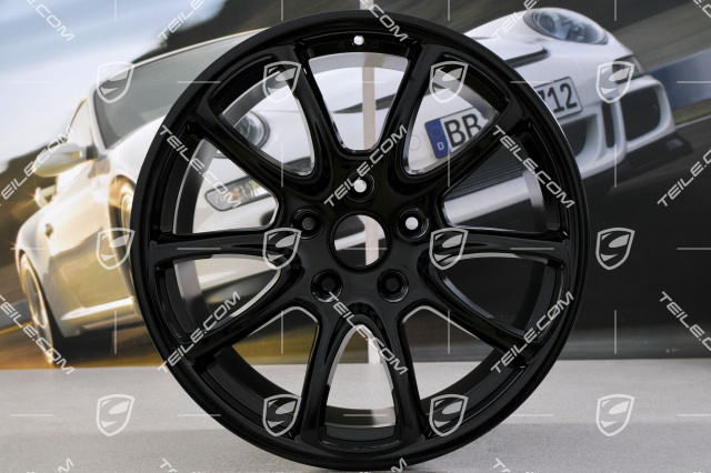 19-inch GT3 wheel, 12J x 19 ET68, black high gloss