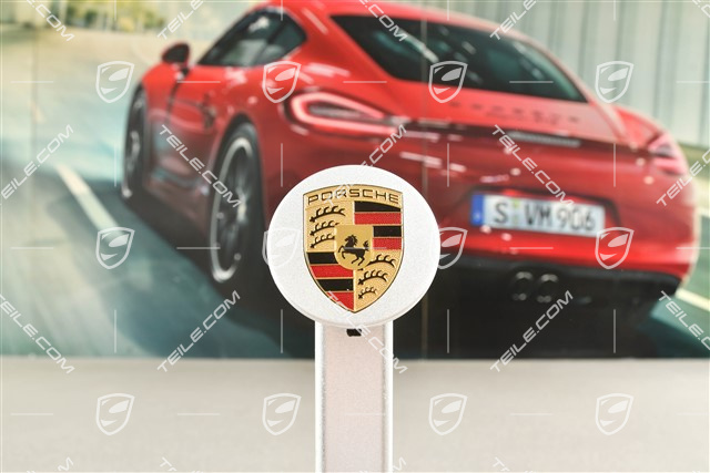 Dekielek felgi mocowanej centralnie, Turbo / GTS, kolorowy herb Porsche