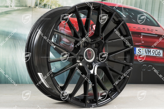 21" Felge Cayenne RS Spyder, 9,5J x 21 ET46, schwarz hochglanz