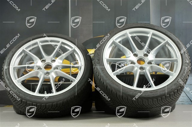 20" Carrera S (III) winter wheel set  wheels 8,5J x 20 ET51 + 11J x 20 ET52 + Michelin winter tyres 245/35 ZR20 + 295/30 ZR20, with TPMS.