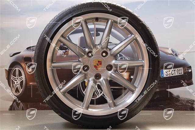 19-inch Carrera Sport summer wheel set, 8,5J x 19 ET55 + 10J x 19 ET42 + tyres