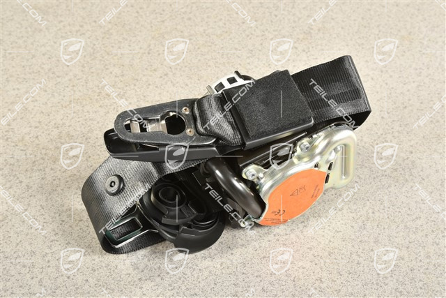 Seat belt, front, black, R