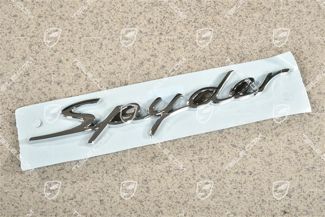 Spyder, Badge / Emblem, Chrome, lateral, L