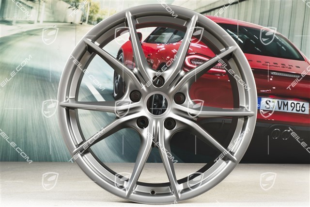 20-inch wheel rim Carrera S IV, 10J x 20 ET45, Platinum satin mat