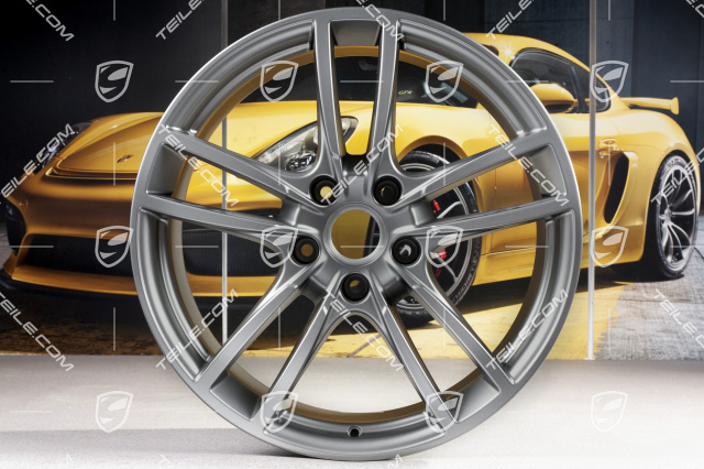 20" Cayenne Sport Felgensatz, 10,5J x 20 ET64 + 9J x 20 ET50, Platinum-Seidenmatt