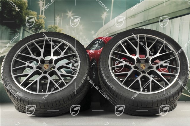 21" RS Spyder Design Sommerräder, Felgen 9,5J x 21 ET27 + 10J x 21 ET19 + Michelin Sommerreifen 265/40 R21 + 295/35 R21, mit RDK-Sensoren