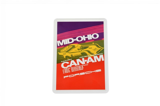 Porsche Museum Blechkarte CanAm 917/10 10 cm  x 15 cm