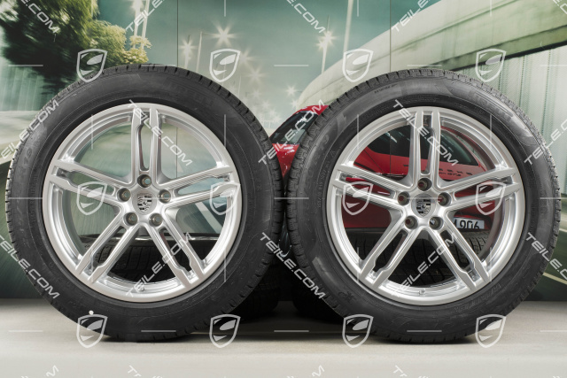 19-inch "Macan Sport" winter wheels set, rims 8,5J x 19 ET21 + 9J x 19 ET21 + Pirelli winter tyres 235/55 R19 + 255/50 R19, with TPMS