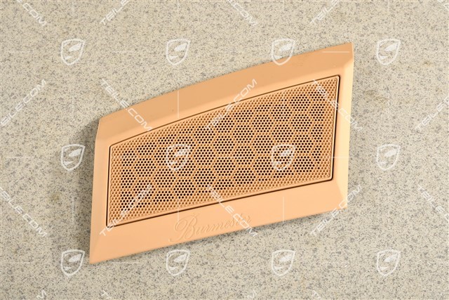 Speaker cover / grille in dashboard, Burmester, Luxor Beige, L