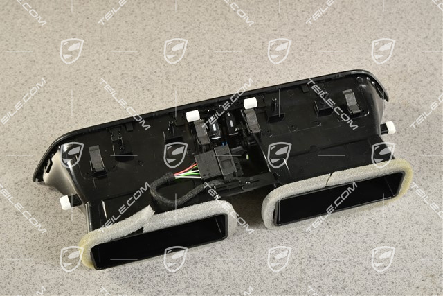 Dashboard vent / centre nozzle, Galvano silver