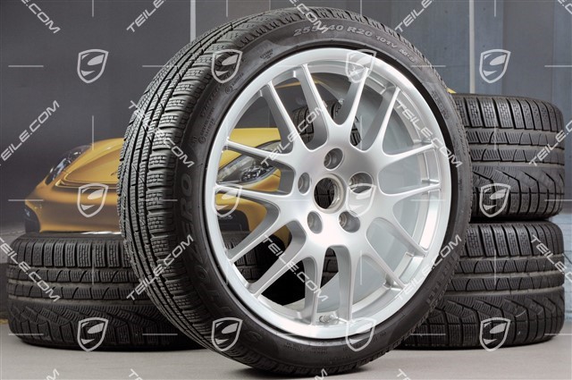 20-inch RS Spyder winter wheel set, wheels: 9,5J x 20 ET65 + 10,5J x 20 ET65 + NEW Pirelli winter tyres 255/40 R20 + 285/35 R20 + TPM sensors