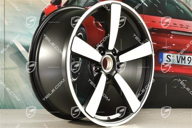 20-inch Carrera Exclusive wheel rim, 9,5J x 20 ET44 in black satin-mat
