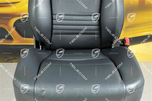 Seat, el adjustable, leather, Metropole blue, damage, R