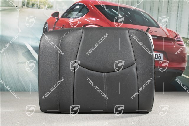 Back seat backrest, Coupe/Targa, Leatherette, Black, L