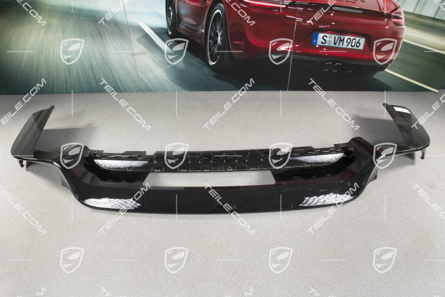 Rear bumper spoiler / lower part trim, Sport Design package / Aerokit, car with trailer coupling