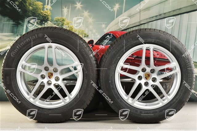 18-inch "Macan S" Winter wheel set, rims 8J x 18 ET21 + 9J x 18 ET21 + Continental winter tyres 235/60 ZR 18 + 255/55 ZR 18, with TPMS