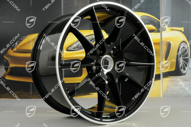 20-inch Carrera S (III) rims set, 8,5J x 20 RT51 + 11J x 20 ET70, wheel spokes painted Black