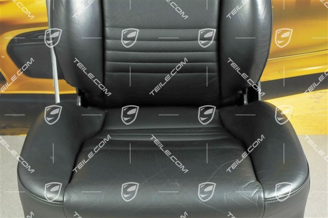 Seat, el adjustable, heating, Lumbar, leather, Black, L