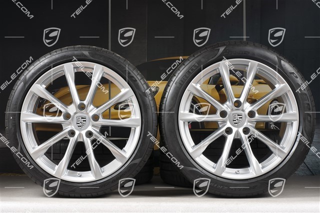 19-inch Boxster S summer wheel set, rims 8J x 19 ET57 + 10J x 19 ET45, Pirelli P Zero summer tyres 235/40 R19 + 265/40 R19