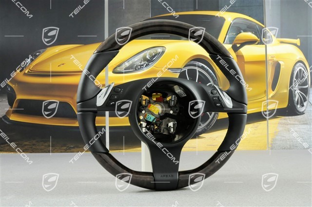 Steering wheel, Multi-Function, Heating, Selector lever, Black, Anthracite Birch