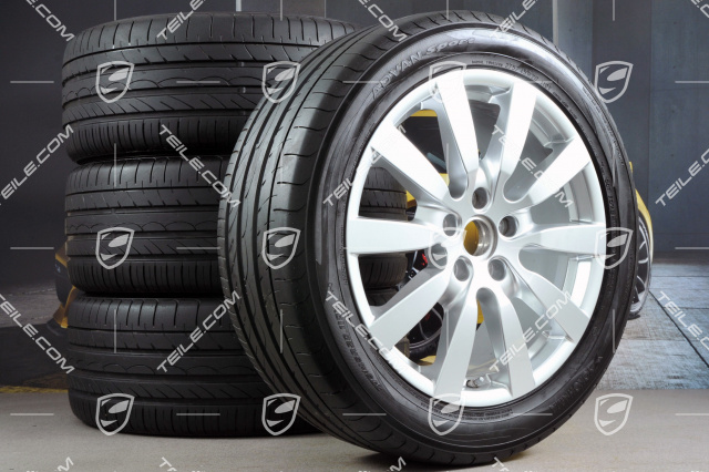 20-inch SportDesign II summer wheel set, 4 wheels 9J x 20 ET57 + NEW summer tyres 275/45 R20, with TPMS