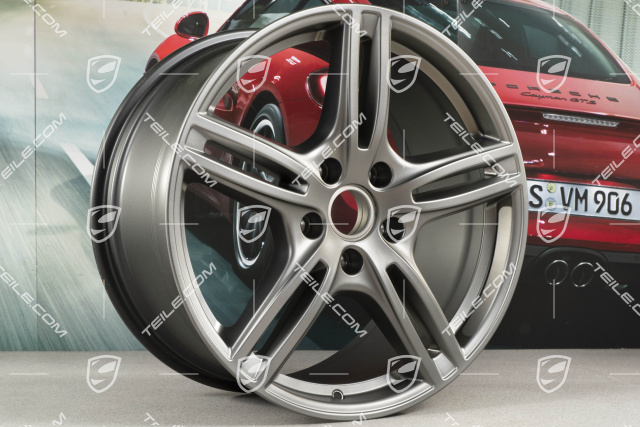 20-inch wheel rim Turbo, 10,5J x 20 ET71 + 9,5J x 20 ET71, for winter use, Platinum satin matt