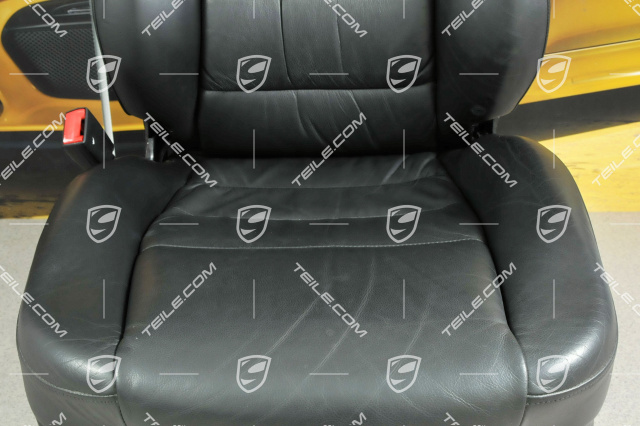 Seat, el adjustable, leather, Black, Draped, damage, L