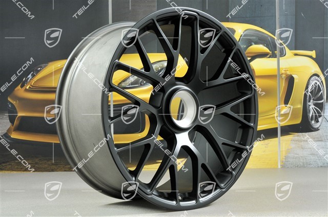 20-inch Turbo S wheel set, central lock, 9J x 20 ET51 + 11,5J x 20 ET56, in black mat (silky-gloss black)