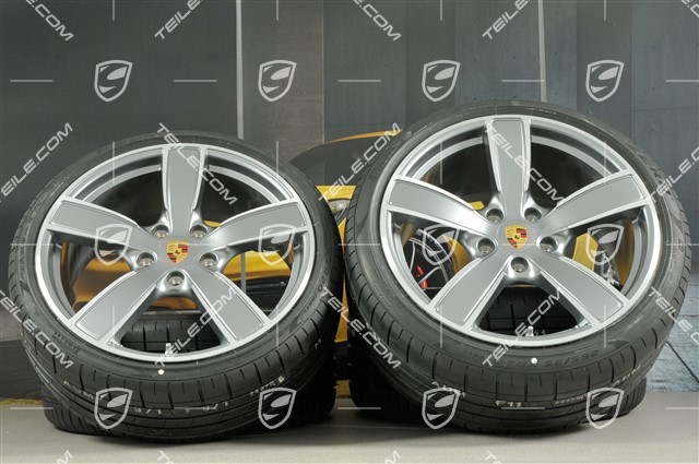 20-inch Carrera Sport summer wheels set, rims 8,5J x 20 ET57 + 10,5J x 20 ET47 + summer tires 235/35 ZR20 + 265/35 ZR20, with TPMS