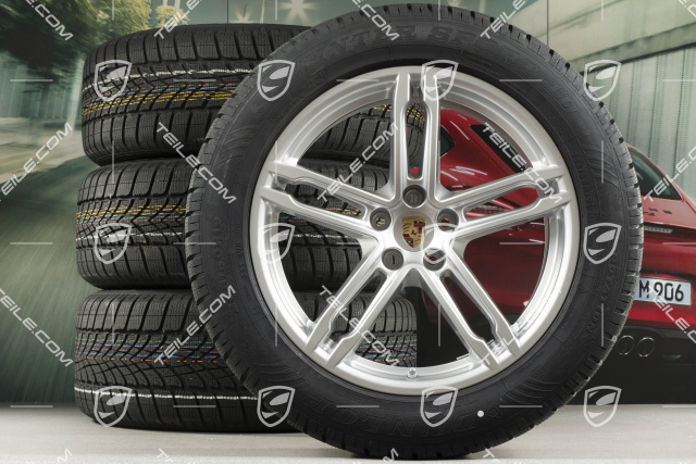 19-inch "Macan Sport" winter wheels set, rims 8,5J x 19 ET21 + 9J x 19 ET21, Dunlop winter tyres 235/55 R19 + 255/50 R19, with TPMS