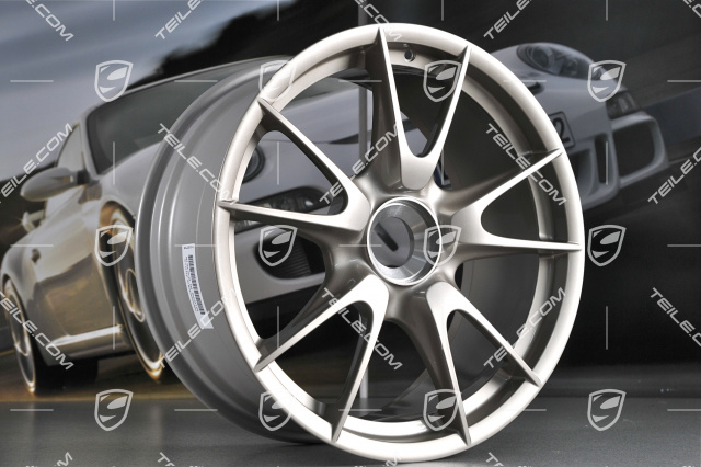 19-inch GT3 II RS 4.0 / GT2 RS wheel set, white gold metallic, front 9J x 19 ET47 + rear 12J x 19 ET48