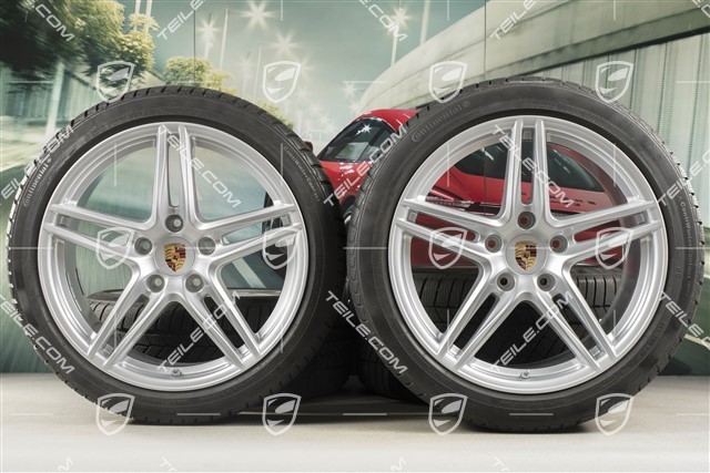 19-inch winter wheels set "Carrera", rims 8,5J x 19 ET50 + 11J x 19 ET77 +  Continental WinterContact TS 830P winter tyres 235/40 R19 + 295/35 R19