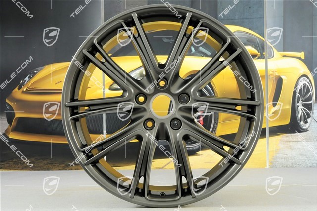 21-inch wheel rim Panamera Exclusiv, 9,5J x 21 ET71, in Platinum satin-matt